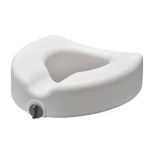 Premium Plastic Raised, Regular Toilet Seat, with Lock